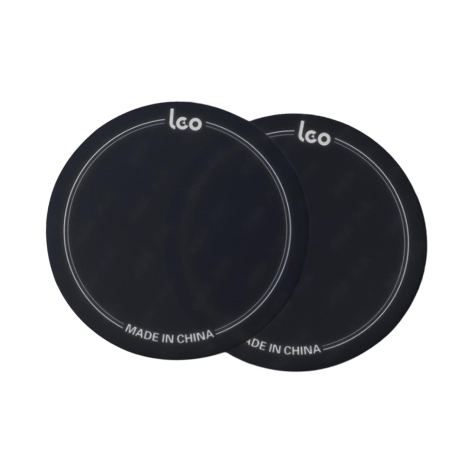 Bothyi - 2X Parches De Parche De Tambor A Prueba De Impactos Para Piezas De Bombo Protector De Parche Negro 9,6 Cm