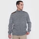 thumbnail image 3 of Tejido Hombre Full Zipper Suede Gris Corona, 3 of 5