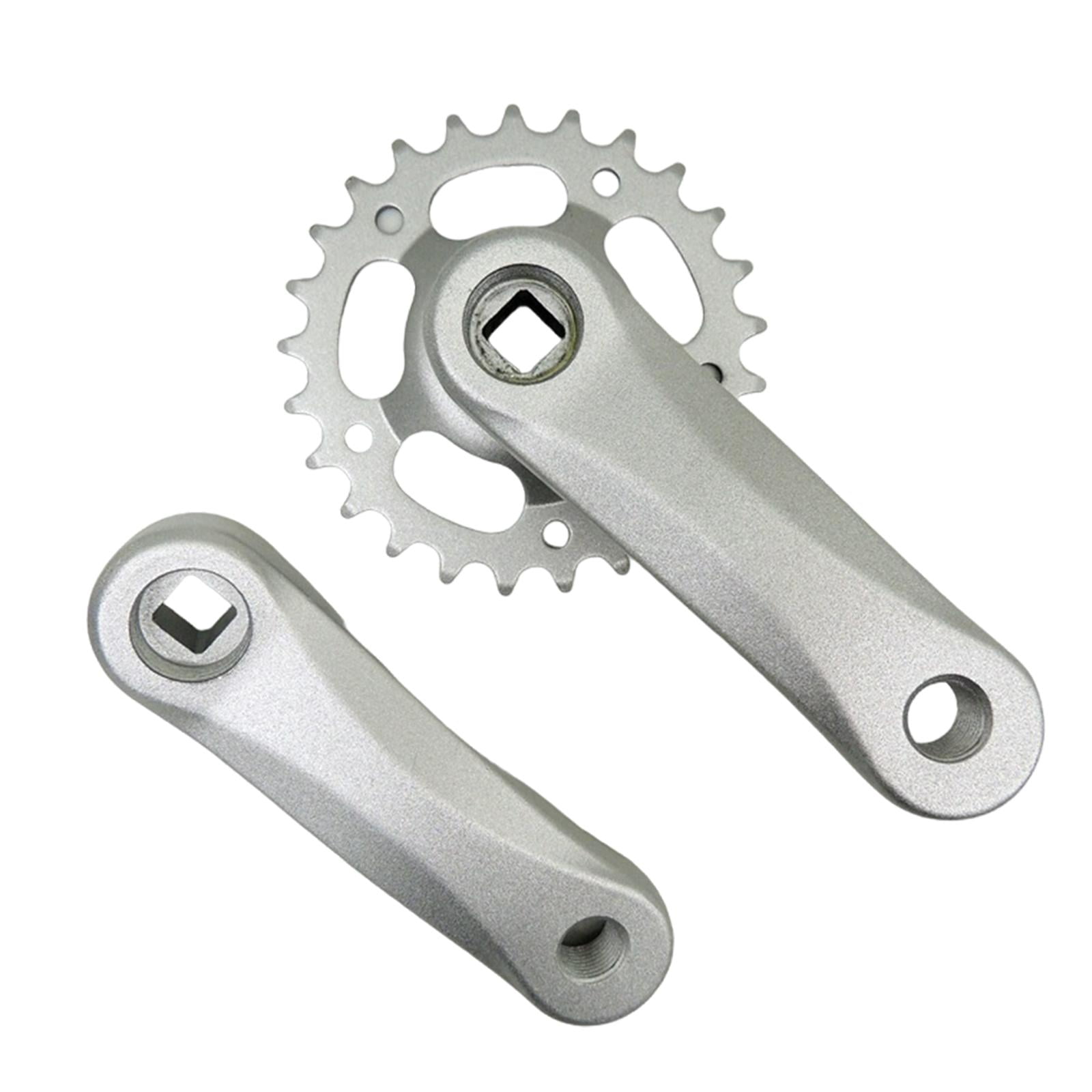 Ioensy - Juego De Bielas Para Bicicleta Para Niños, Accesorios De Repuesto Para Montar, Juego De Manivela Para Bicicleta Para Niños, 25t, Gris Y Plateado