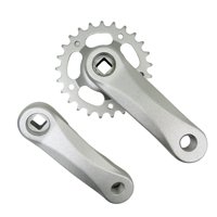 Ioensy - Juego De Bielas Para Bicicleta Para Niños, Accesorios De Repuesto Para Montar, Juego De Manivela Para Bicicleta Para Niños, 25T, Gris Y Plateado