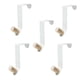 thumbnail image 5 of 5 Piezas de Ganchos para Puertas de Armarios Domésticos Sin Perforar, Colgador de Batas, Ganchos para Abrigos, Colgador de Toallas para El Hogar, Dorm Blanco, 5 of 5