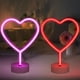 thumbnail image 1 of Lámpara De Neón En Forma De Corazón Rosa Led Usb Y Pilas, 1 of 7
