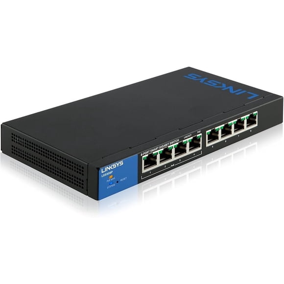 Switch Linksys 8 Puertos PoE MultiGigabit Profesional