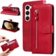thumbnail image 4 of Funda con Cremallera para Tecno Spark 40 Pro, Carcasa Cartera de Cuero PU con Soporte y Tarjetero, 4 of 5