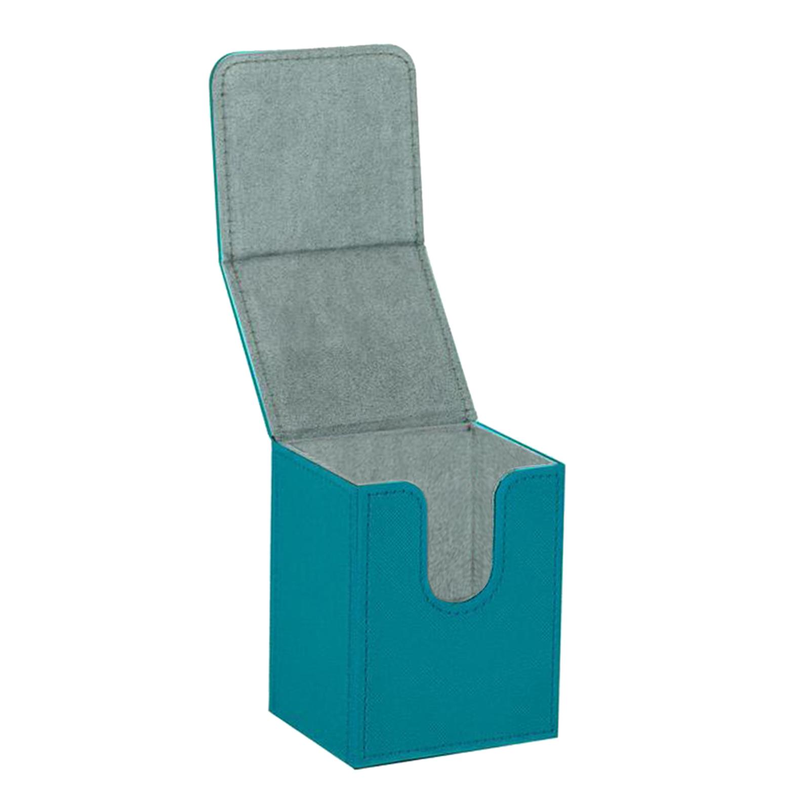 Magideal - Card Deck Box Organizador Almacenamiento Contenedor Estándar Tarjeta De Juego Negro Azul , Azul Petróleo