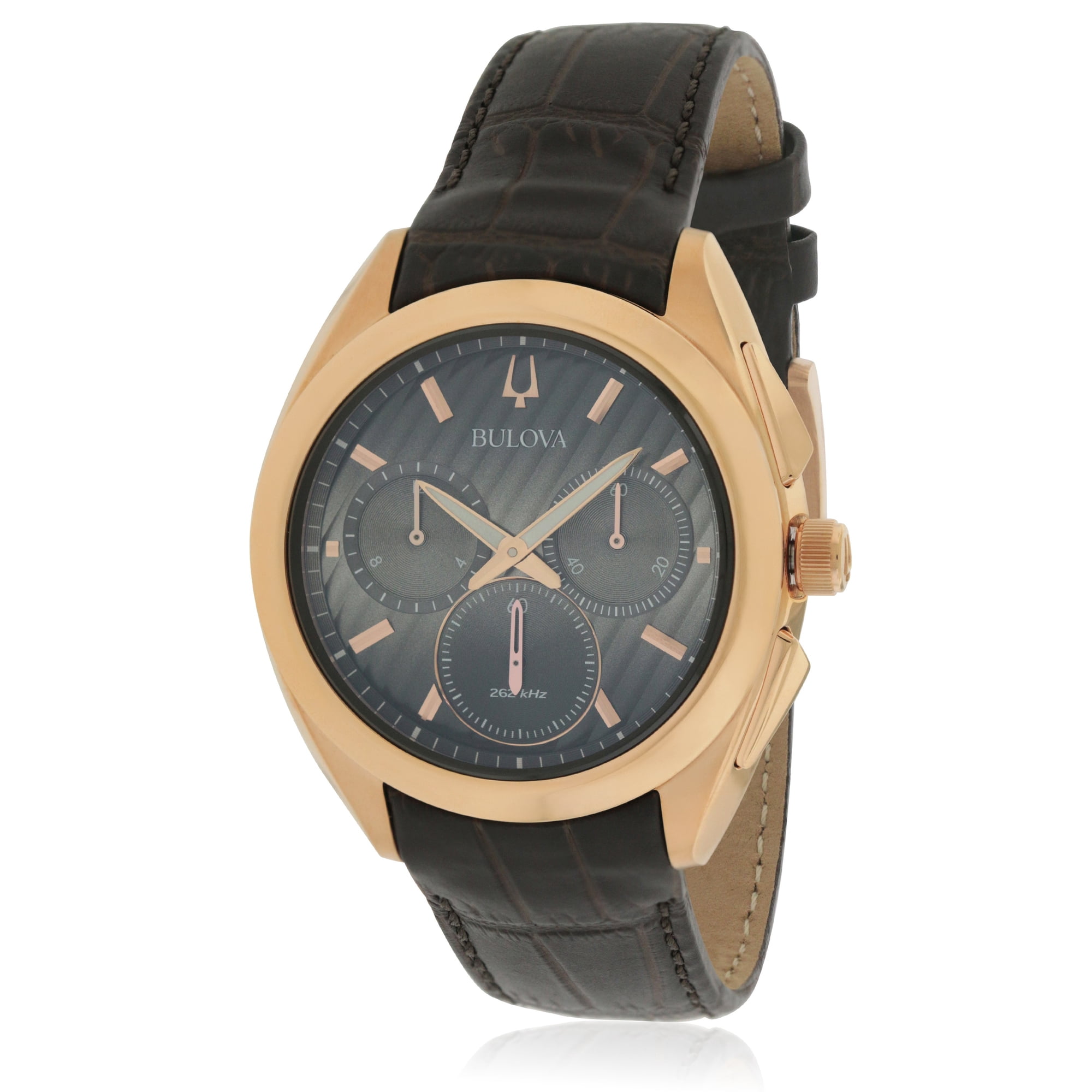 Reloj Digital Bulova Curv Acero Inoxidable Oro Rosado Hombre
