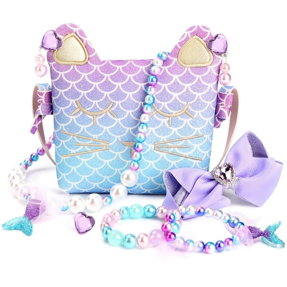 Monedero Mibasies para niñas pequeñas disfrazadas con joyas y accesorios
