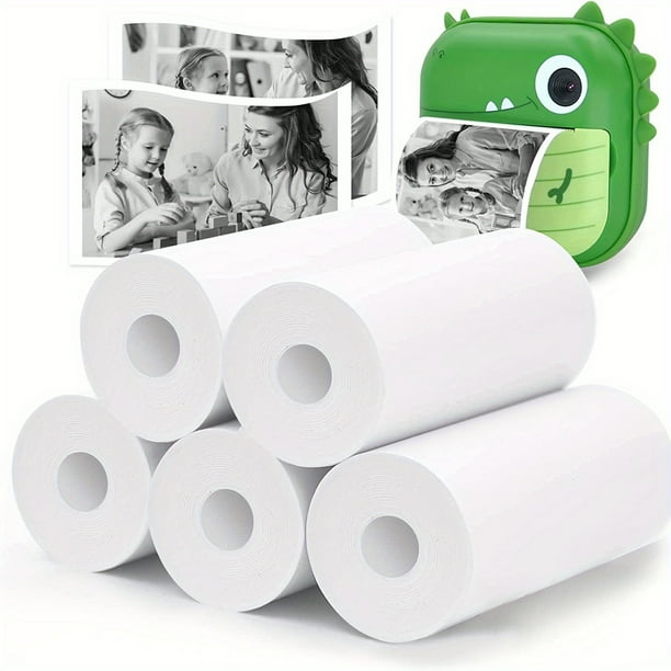 Instant Print Camera For Kids, Upgrade Selfie Kids Camera, Digital Zero Ink Video Camera With 3 Rolls Print Paper Camera, 1000 MAh, Dual Lens,1080P HD Video Recorder For Girls And Boys Gifts