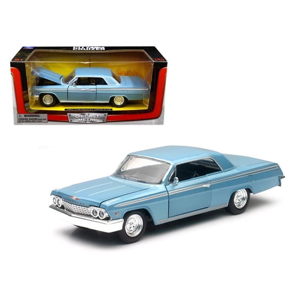 Auto De Colección A Escala 1 24 Newray Chevrolet Impala Ss 1962 Azul