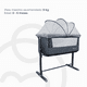 thumbnail image 5 of Cuna Colecho Con Dispositivo Vibración Premium Baby Mix Bebesit Gris, 5 of 11