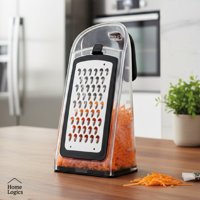 Rallador 3 En 1 Acero Inox Con Contenedor Home Logics 1 Un