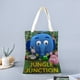 thumbnail image 2 of Jungle Junction Bolso de tela con estampado de lienzo para mujer, bolsa de compras reutilizable y estética, con cremallera interior, regalo para mujer,40*40cm., 2 of 6