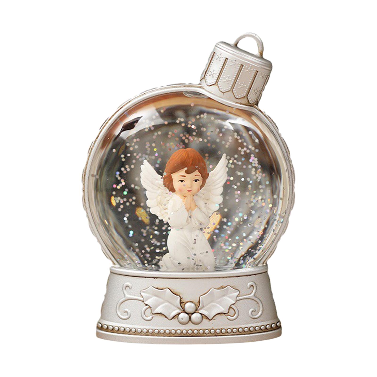 Bothyi - Globo De Nieve Navideño, Adorno Navideño Artesanal Para Bodas, Vacaciones, Árbol De Navidad, Ángel