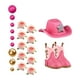 thumbnail image 1 of Adornos Para Tartas De Vaquero, Decoración Pequeña Para Fiestas De Mujeres, Adornos Para Cupcakes En 3D, Color Rosa, 1 of 3