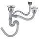 thumbnail image 1 of Manguera De Drenaje Flexible Extensible Para Fregadero De Cocina, Tubo De Drenaje Para Fregadero Doméstico, Cocina, Doble Ranura, 1 of 5