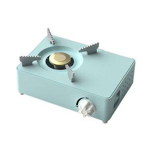 Ioensy - Estufa De Gas Butano Quemador Estufa De Camping De Aluminio Para Cocinar Bbq Azul