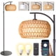 thumbnail image 1 of Lámpara de pie DRAWNCAT boho de ratán, altura 64.9-72.8" , 12 W LED, 1 of 8