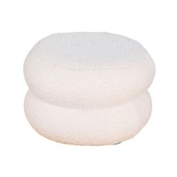 Bothyi - Reposapiés Redondo Estable Para Cambiar Zapatos, Ideal Para Sala De Estar, Dormitorio, Apartamento, Color Blanco