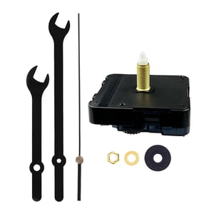 Bothyi - Mecanismo De Movimiento De Reloj De Pared Kit De Par Alto Para Piezas De Repuesto De Bricolaje Eje De 31 Mm Negro
