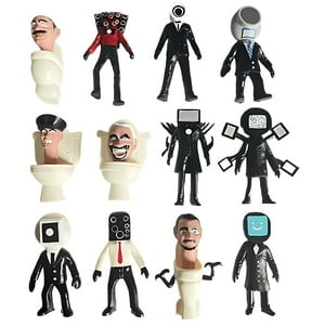 Roblox - 12 Figuras Skibidi Toilet Titan Speakerman Titan Tvman