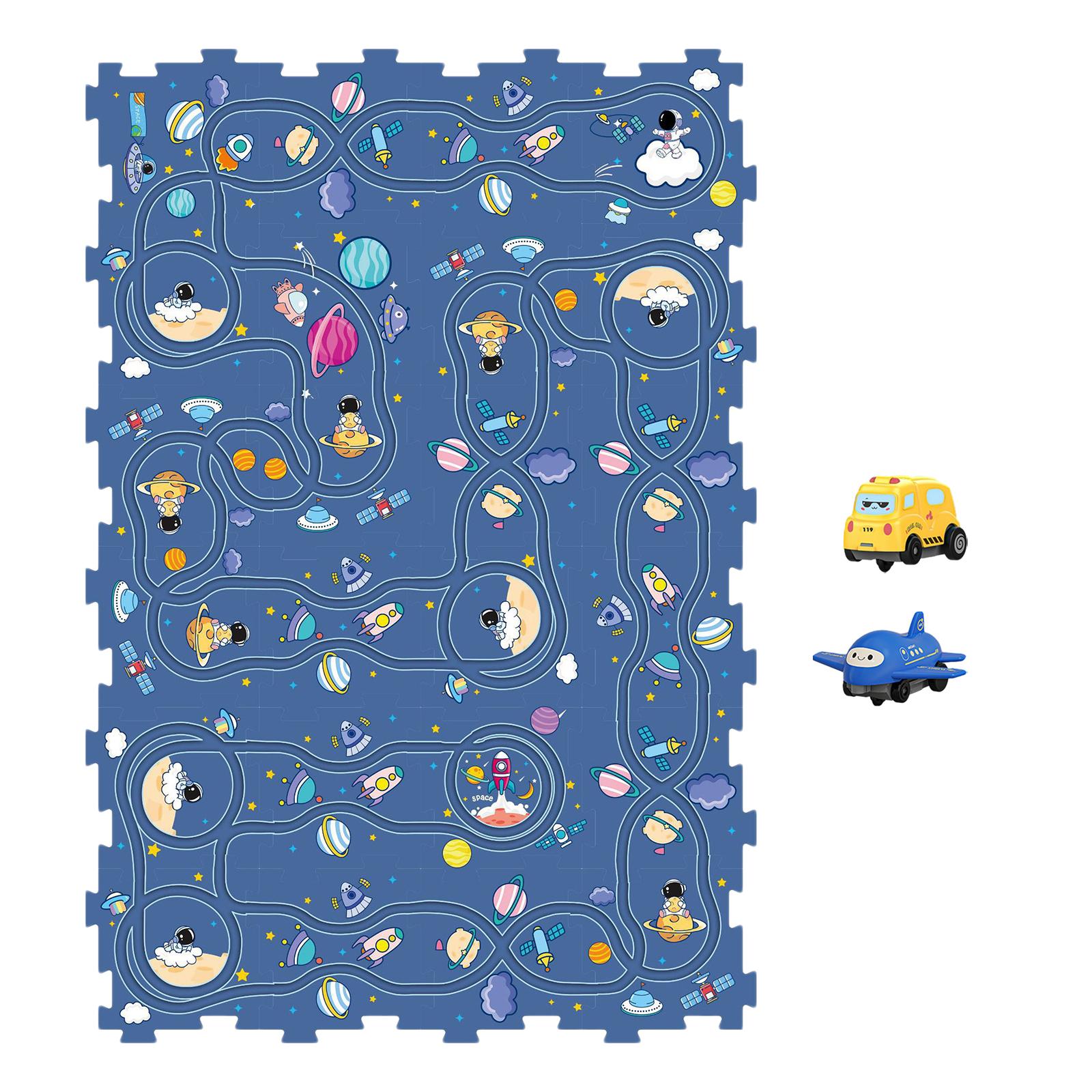 Bothyi - Puzzle Tracks Jigsaw Sets City Road Puzzle Para Niños Pequeños Kid Space Modelo 24 Piezas