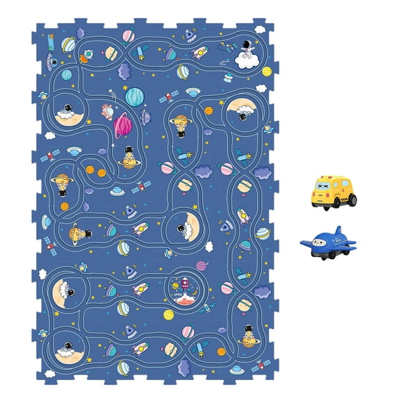 Puzzle Tracks Jigsaw Sets City Road Puzzle Para Niños Pequeños Kid Space Modelo 24 Piezas
