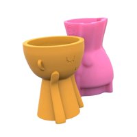 Bothyi - Plant Pot Casting Crafts Planter Pen Brush Holder Para Yeso Arcilla Polimérica