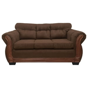 América Decora - Sofá Con Resorte Estructural 3 Personas Taurus Chenille Café Oscuro X