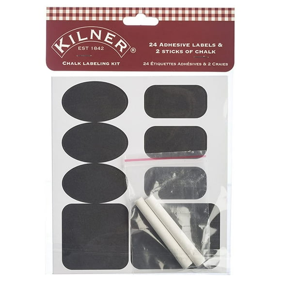 Set 24 Etiquetas Autoadhesivas Para Frascos Con Tiza