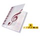 thumbnail image 4 of Las carpetas de partituras del libro de música A4 guardan un documento con un clip para un instrumento musical, 4 of 5