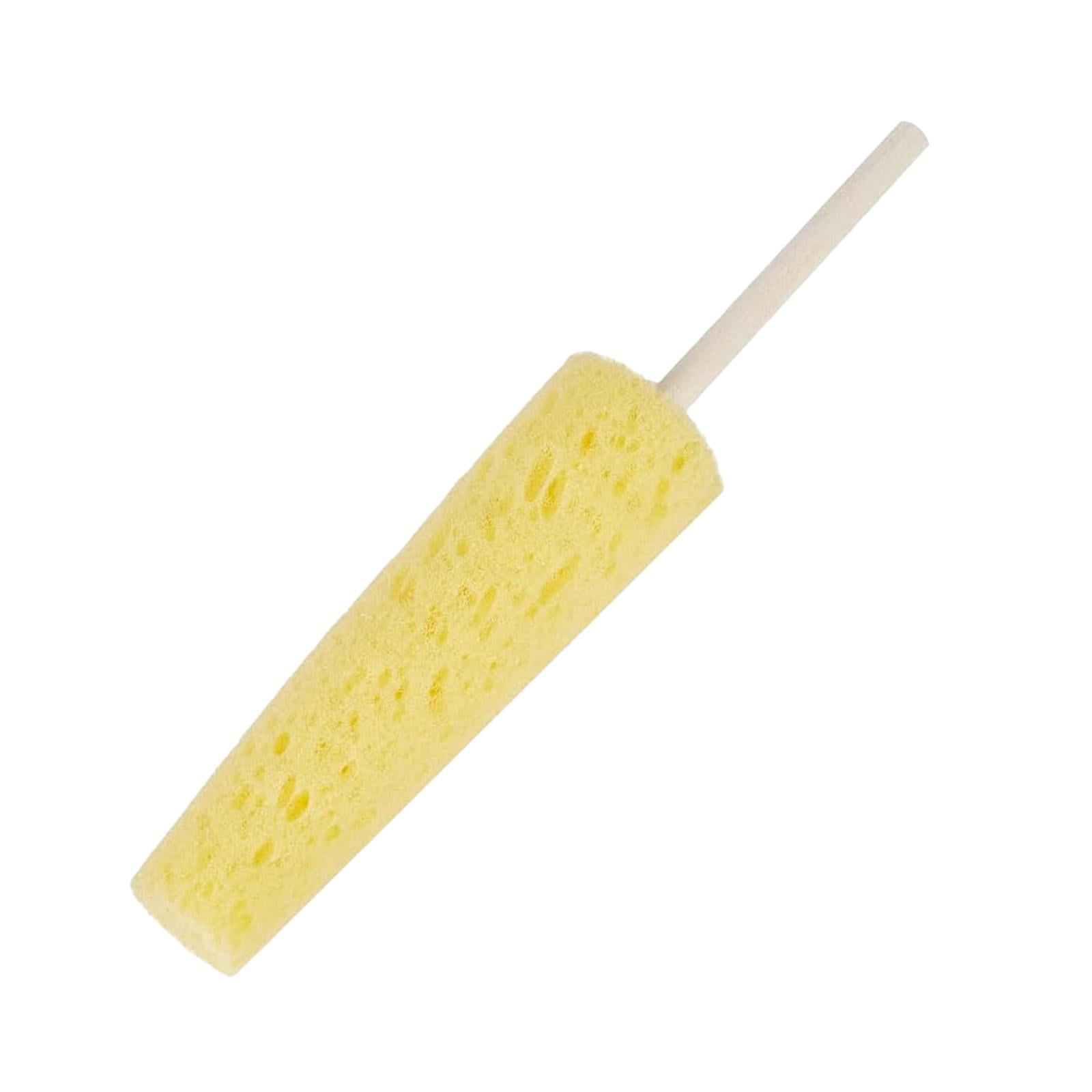 Magideal - Esponja De Cerámica Para Arcilla, Moldeo De Cerámica, Fabricación De Arcilla, Mango De Madera, Modelado Y Tallado, Herramienta De Cerámica, Esponja De Amarillo