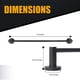 thumbnail image 2 of Barra para toallas HIGHCRAFT 46 cm negro mate de montaje en pared, 2 of 9
