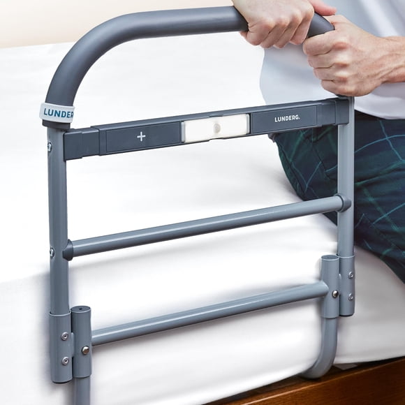Barandillas de cama Lunderg para adultos mayores, de seguridad, grandes y con luz