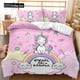 thumbnail image 1 of v568 Bed Sheets High Quality Western Bedding Set Winter Duvet Cover Sets Cartoon Unicorns Reactive Printing Kids Adult Bedding Set x 3-Piece Bedding Set (1 Duvet Cover + 2 Pillow Shams) Bed Sheets ju5, 1 of 5
