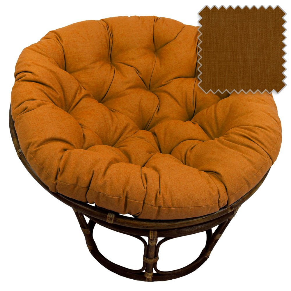 Silla Papasan Dcg Stores Bali De Ratán, 107 Cm, Con Cojín, Color Moca