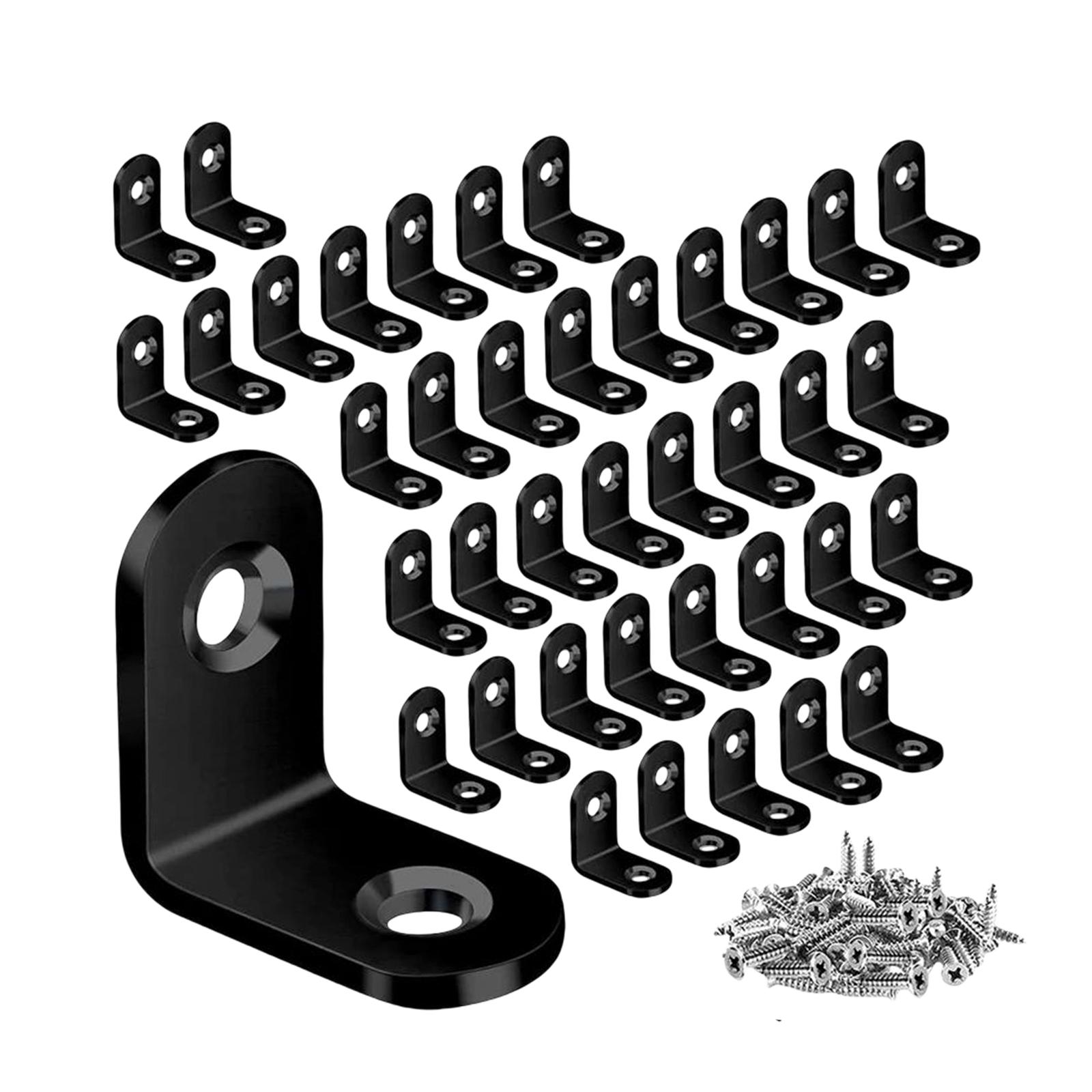 Bothyi - 40 Piezas De Soporte En L, Soporte De Ángulo Recto Para Sillas De Tocador De Madera, 25Mm X 25Mm X 16Mm