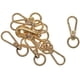 thumbnail image 3 of 10 Piezas Giratorias Broche De Langosta Clips Llavero Llaveros DIY Dorado, 3 of 5
