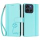 thumbnail image 3 of Funda Cartera Trébol para Motorola Moto G56 con Ranuras Tarjetas y Carga Inalámbrica Verde menta, 3 of 6