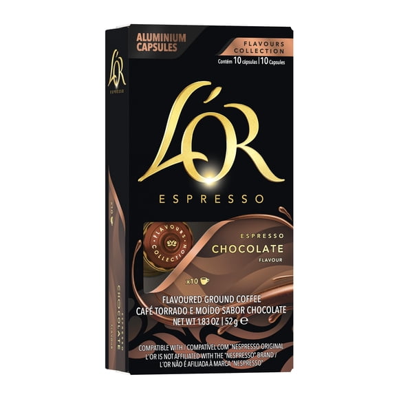Cápsulas de café L'OR Espresso Chocolate 10 unidades, paquete x10