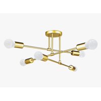 Atlas - Lámpara De Techo Moderna 6 Luz