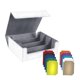 thumbnail image 2 of Caja Para Mazo De Cartas Multiusos Con Cierre Magnético, Almacenamiento Estándar Para Cartas De Juego, Forrado En Blanco Y Gris, 2 of 5