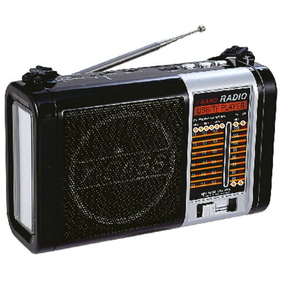 Radio Portátil AM/FM/SW/USB/SD Panel Solar recargable - PS