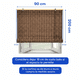 thumbnail image 2 of Cortina Roller Bambu Persiana Enrollable 90 X 200 Cafe Oscuro Guiza, 2 of 7