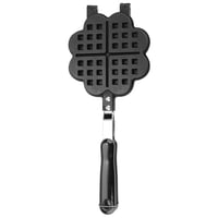 Xusx111 - Waffle Maker Pan - 5.1In Estufa Top Waffle Hierro Utensilios De Cocina, Portable Camping Desayuno Maker Para Estufa