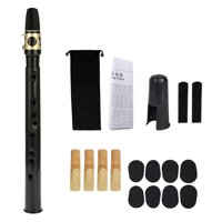 Bothyi - Herramienta De Práctica De Saxofón De Bolsillo Saxofón Portátil Para Aficionados Niños Principiantes Negro