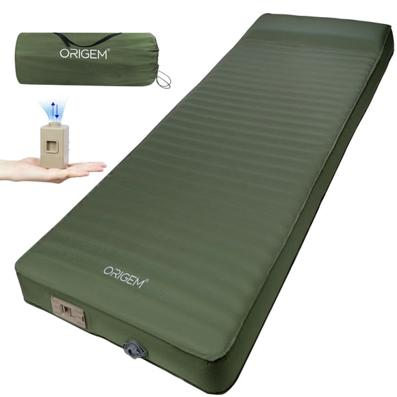 Colchón de Camping Origem Autoinflable con Bomba Eléctrica