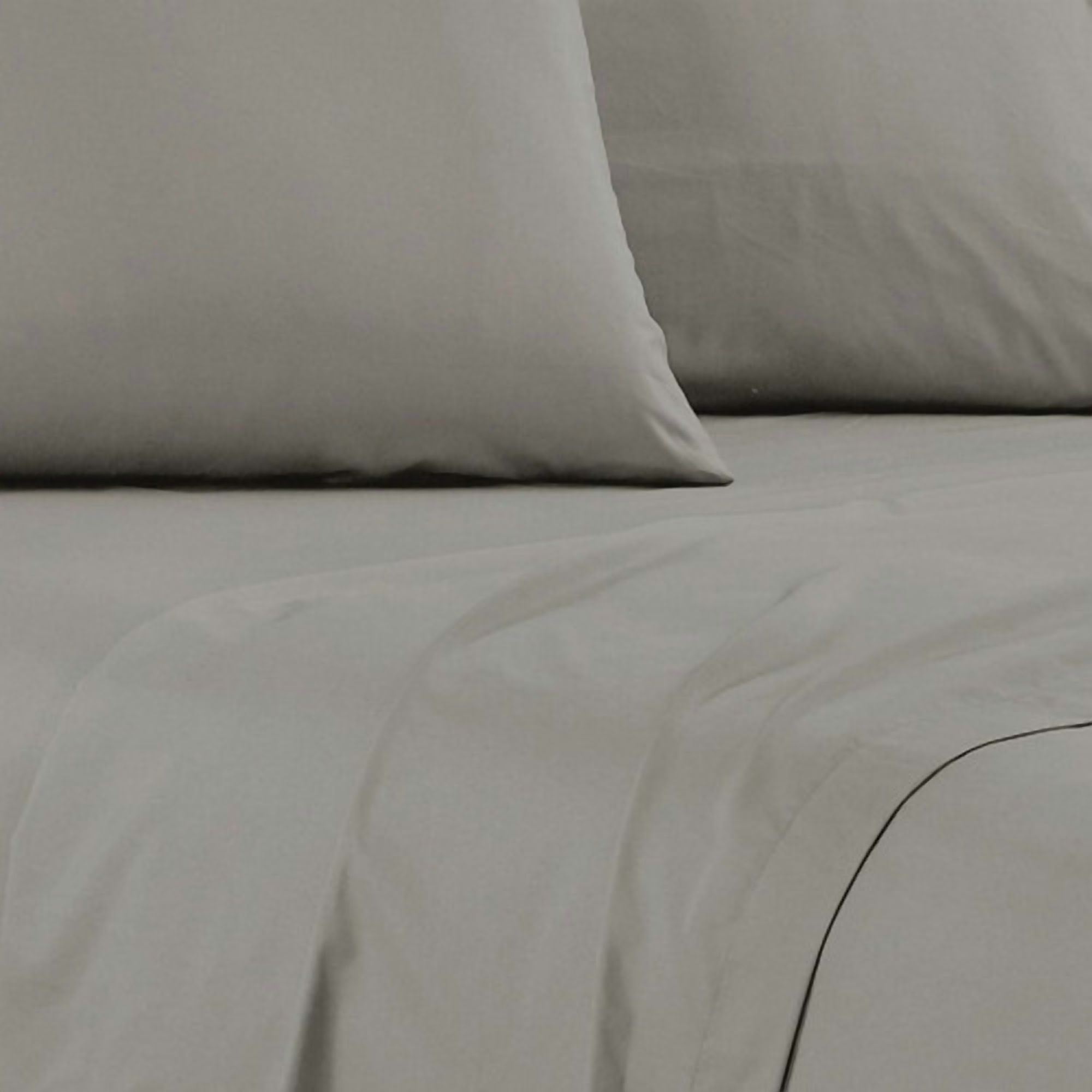 Sabana Andes Microfibra Lisa Gris 2 Plaza