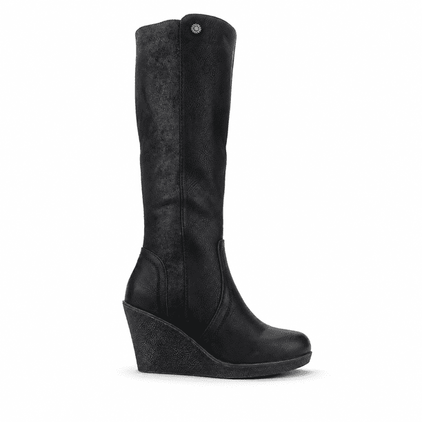 Bota Chalada Mujer Wedge-40 Negro Casual