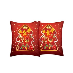 Genérico - Set De 2 Fundas De Cojines Diseño Navidad 45X45 Cm A01