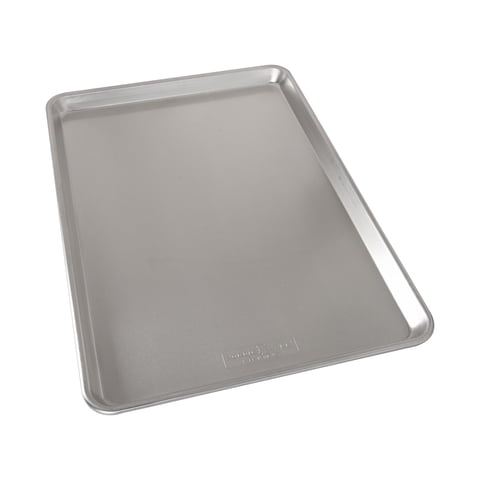 Bandeja Para Hornear Nordic Ware Naturals, Lámina Grande De Aluminio Plateado